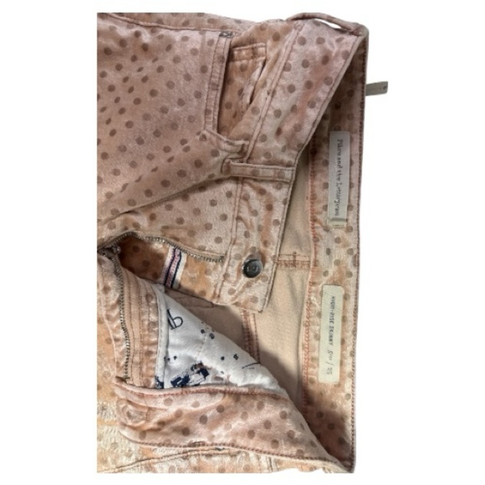 Anthropologie Pilcro & The Letterpress Polka Dot Velvet Pants Size 25 - Picture 5 of 10